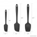 Set 3 Silicone Spatula-600°F Heat-Resistant Non-Stick Silicone Spatulas with Stainless Steel Core(Black) - B07D56K1KT